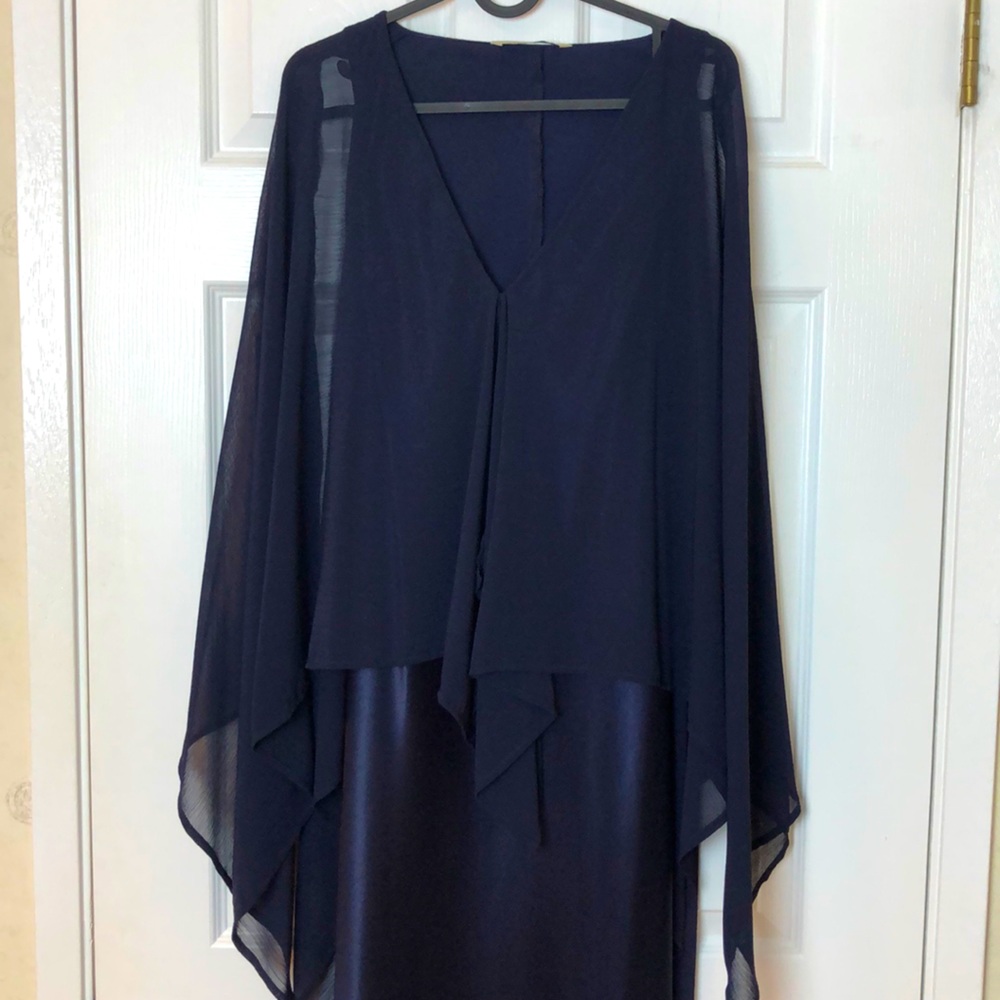 Navy blue long dress
